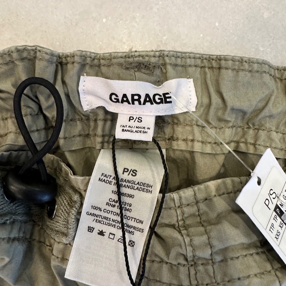 Garage Parachute Pant Pewter Green NWT Size S - Picture 5 of 5